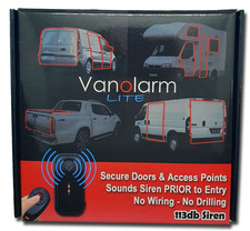 Van security alarm system - Wireless remote - 113db siren - Led lights- Pets OK