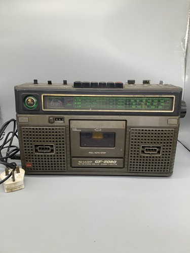 Sharp 8080e boombox radio - boombox,