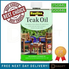 RUSTINS TEAK OIL ENHANCES ALL