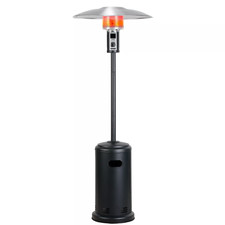 BIG HORN OUTDOORS 8.8KW Patio Heater Propane Gas Outdoor Heater Standing Wheels