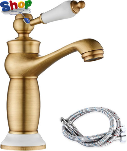 Retro bathroom sink - bathroom, tap