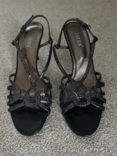Black Lotus Sandals, Size 5