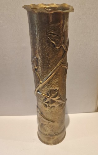 Ww1 trench art brass shell - ww1,