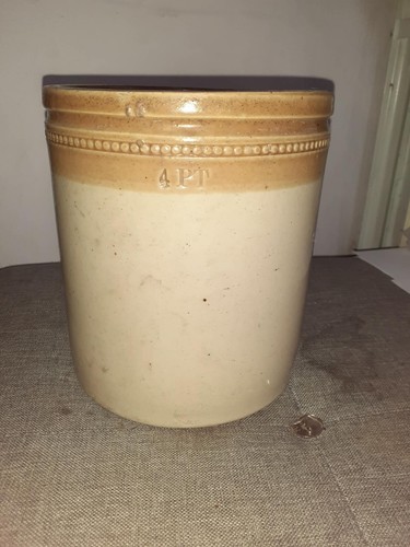 Antique stoneware crock - antique,