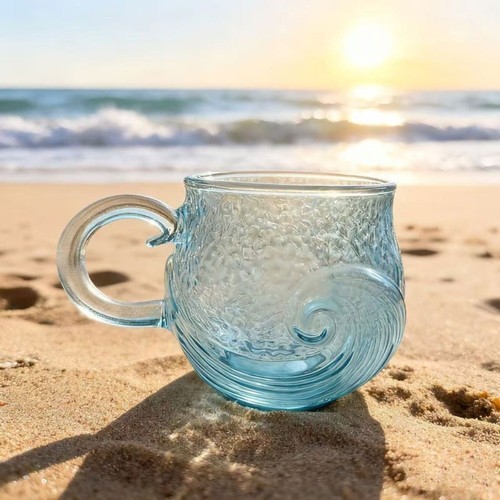 Portable sea glass - glass, mug