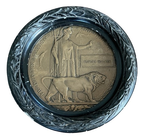 First world war death plaque - war,