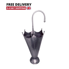 Vintage metal umbrella stand - metal,