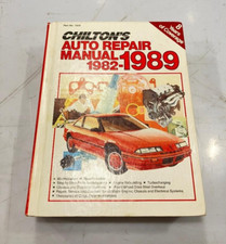 CHILTONS 1982-1989 UNITED STATES/CANADA AUTO REPAIR MANUAL PART NUMBER 7834 GOOD