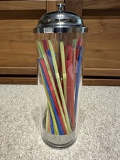 Glass straw dispenser - glass,