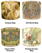 Vintage World Maps Table