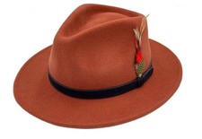 Unisex Wide Brim Felt Wool