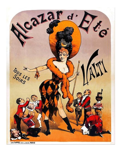 Vintage cabaret wall art - vintage,
