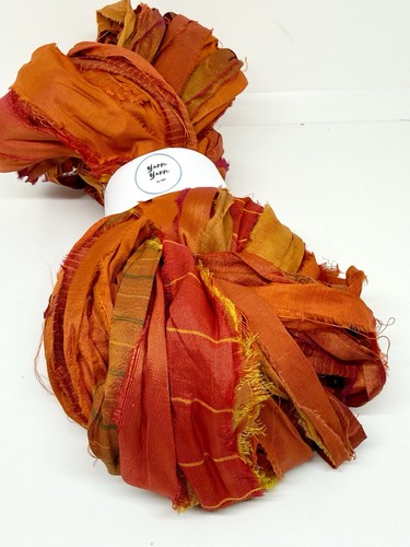 Recycled sari silk ribbon - silk,