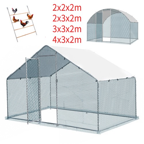 Walk chicken run - in, galvanized