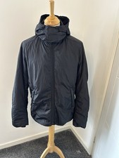 2011 Prada Black Tab Nylon Quilted Winter Coat Tg.54 Large L Packaway Hood