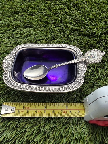 Sugar dish with spoon vintage - dish,