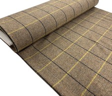 Herringbone Check Wool Fabric