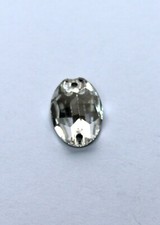 Swarovski Crystal Oval 16 X 11 mm Sew on 2 holes Crystal Silvered Flat Back