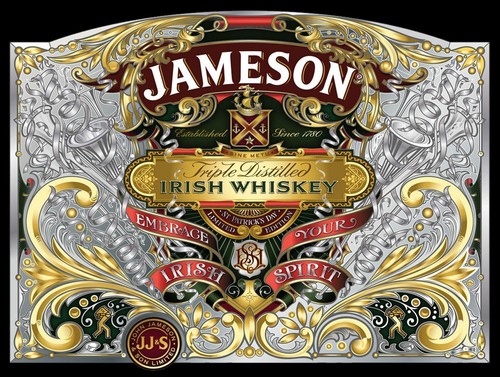 Jameson retro metal aluminium - jameson,,
