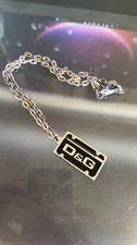 Dolce and Gabbana D&G Jewels logo dog tag necklace