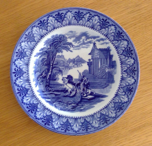 Cauldon blue white - blue, plate
