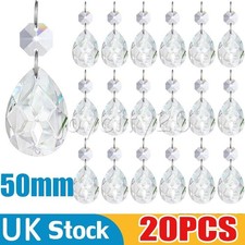 30x 50mm Clear Glass Crystal