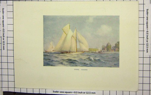Original old antique print - original,