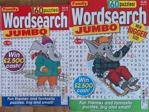Family wordsearch jumbo - 2, x