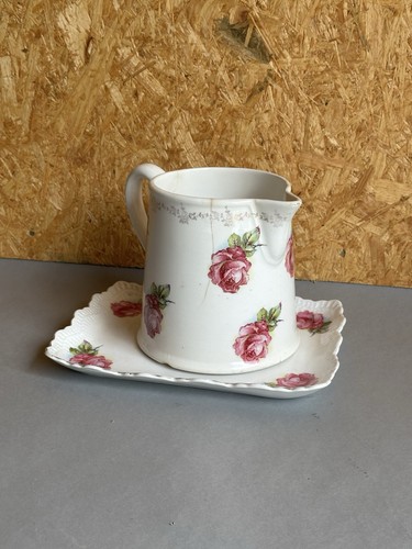 Vintage english pottery rose - english,