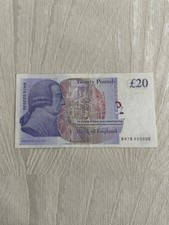 Old British £20 Note Bank of
