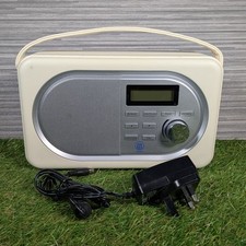 Majority Shelford Classic Dab Radio Cream DAB FM With Power Adapter - Tested