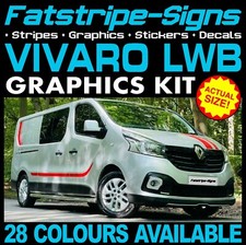 to fit VAUXHALL VIVARO MK2 LWB SPORTIVE SPORT GRAPHICS STICKERS DECALS STRIPES