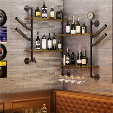 Metal Wine Rack Wall Mounted