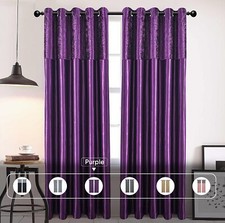 Crushed Velvet Band Curtains