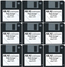 Akai S1000 / S3000 Set of Nine