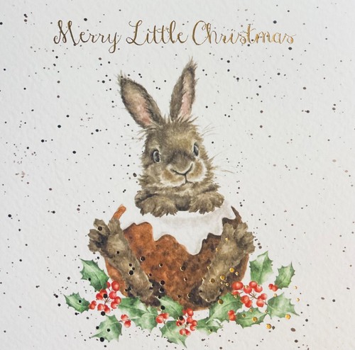 Wrendale foiled christmas card - foiled,