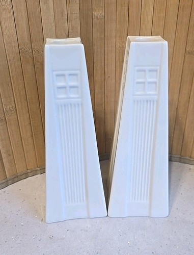 Belleek candlestick duo x2 - ..candlestick,