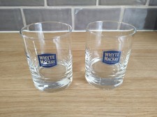 Two Whyte and Mackay Scotch Whisky  Tumbler Glasses Vgc.