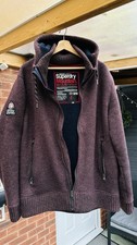 SUPERDRY MEN MOUNTAIN JACKET FLEECE HOOD XXL 2XL