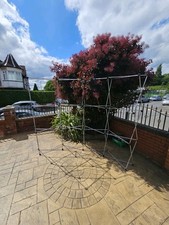 Aluminium Display/Poster Stand With Transport Cases. W - 3.2m Wide, H - 2.2m