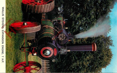 Postcard traction engine - postcard:-traction,