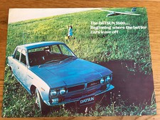 Datsun 1800 1971-72 UK Single Sheet  Brochure