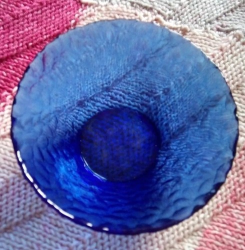 Cobalt blue glass - cobalt, textured