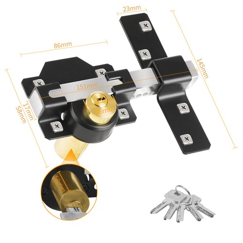 70mm double long throw - long, gate