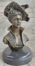 Spelter Art Nouveau Bust Of