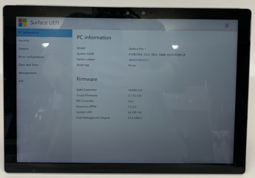 Microsoft surface pro i5 - 7,