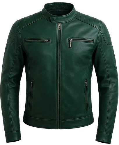 Men green genuine - men’s, leather