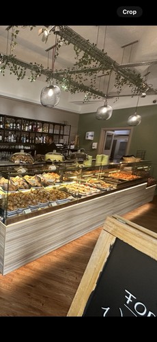 Cafe food counter - counter, stainless