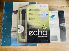 Livescribe Echo Smartpen 4gb With 4 A4 Notebooks And 4 A5 Notebooks APX-00005