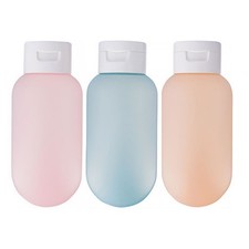 3 Pcs Hdpe Extruded Type Bottles For Travel Cosmetics Shampoo And Lotion